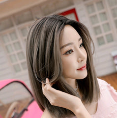 Wig in the long straight hair fashion realistic wig