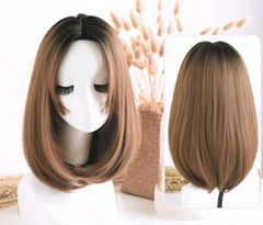 Wig in the long straight hair fashion realistic wig