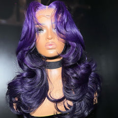 Ombre Purple HD Lace Front Wig