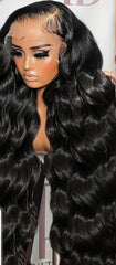 Long 40 inch Wear and Go glueless Wigs HD 13x4 Lace Front Body Wave Human Hair 200 Density Wigs No Glue