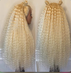 #613 Blonde Deep Wave Human Hair 13x4 Lace Front Wig