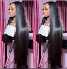 (THIN LACE) 13X6 Lace Front Real HD Lace Wig Straight Human Hair Skin Melt Glueless Wig