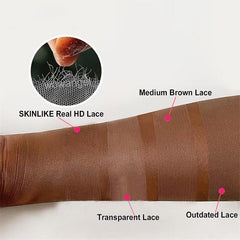 (THIN LACE) 13X6 Lace Front Real HD Lace Wig Straight Human Hair Skin Melt Glueless Wig