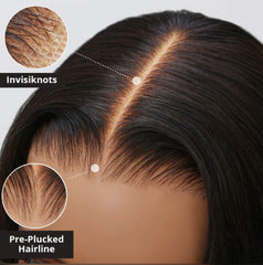 Ombre Loose Deep Wave 13x4 Lace Frontal Wig Brown Colored Wear To Go Human Hair Wigs