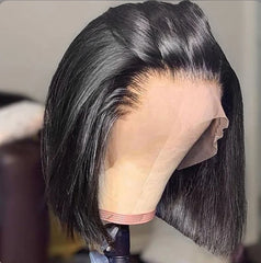 13x4 Pre Plucked Straight Short Human Hair Wig