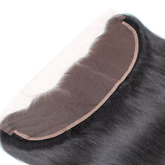 Malaysian Straight Hair 4 Bundles with 13X4 Lace Frontal Human Hair