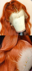 Pre Plucked Ginger Colored 13x6 HD Lace Frontal Wig