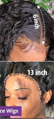Water Wave 13X6 HD Lace Frontal Wig 250 Density Lace Wigs