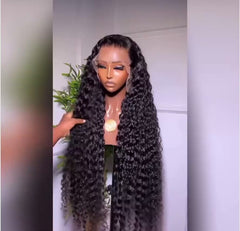 13x6 HD Lace Front Wig Brazilian Deep Wave Wear to Go Human Hair Wigs